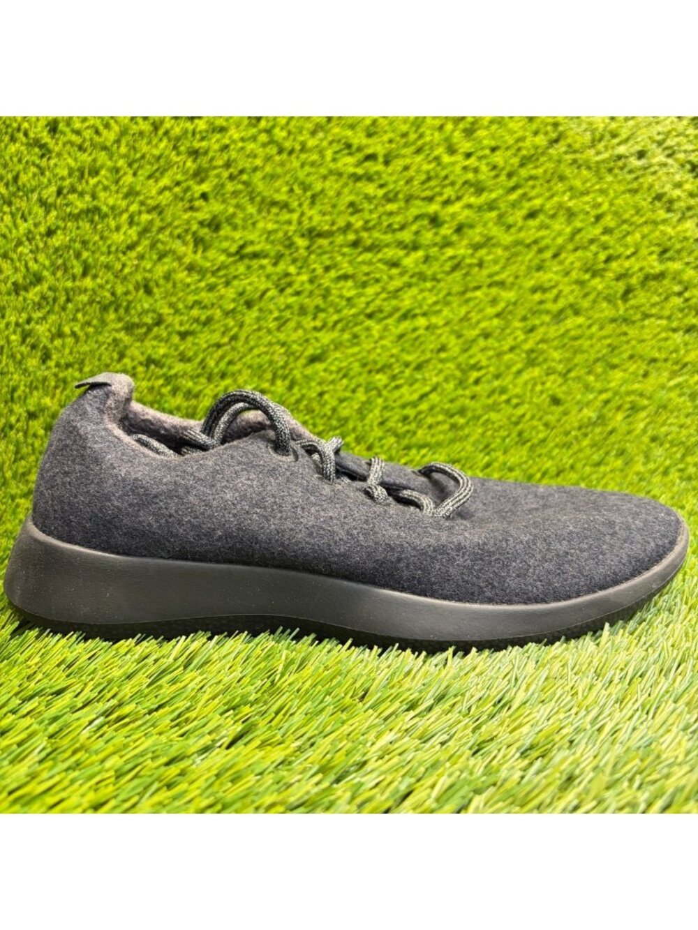Allbirds Wool Runners Mens Size 8 Black Athletic Running Walking Shoes Sneakers